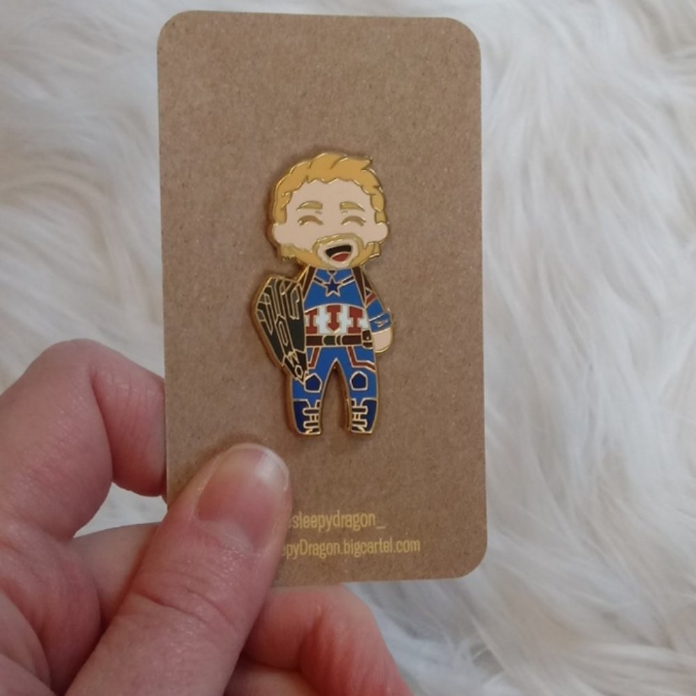 Captain America enamel pin
